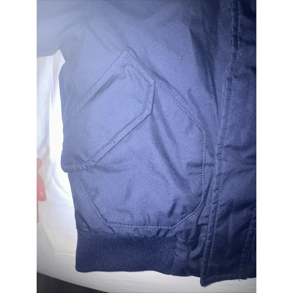 North Face Boys XXS 5 DryVent 600 Fill Down Hooded Winter Parka Navy